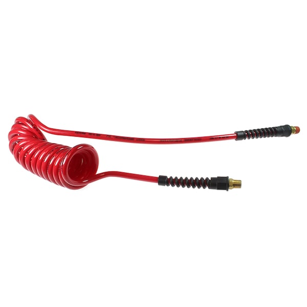 Flexcoil 1/4" ID x 10 ' 1/4" MPT Rigid x Swivel Red